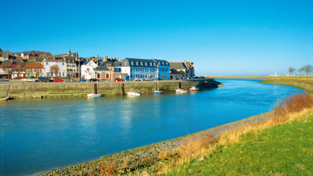 The entrance to the Somme estuary in France can become unsafe in strong onshore winds or seas.