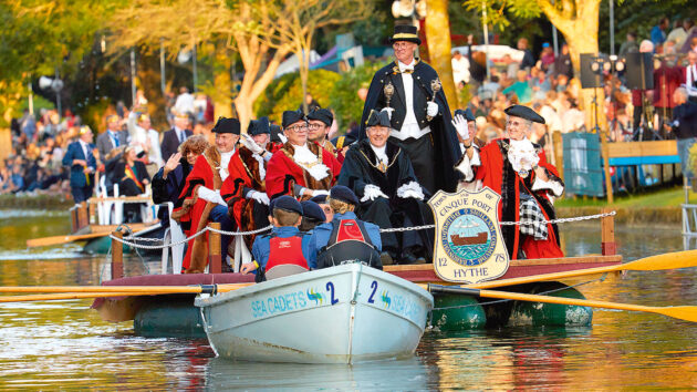 The floating Venetian parade at Hythe