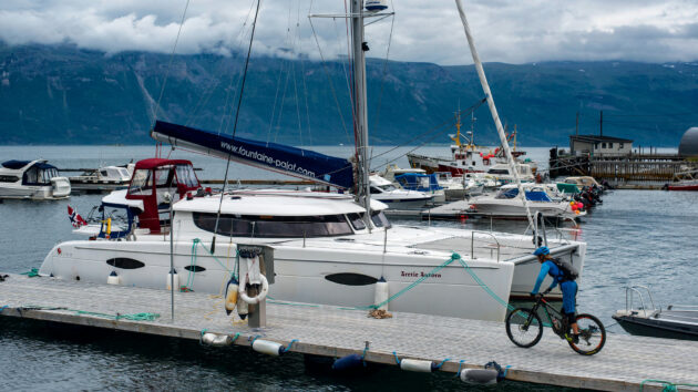 Sailing the Norwegian Fjords in search of the ultimate Arctic mountain biking trail