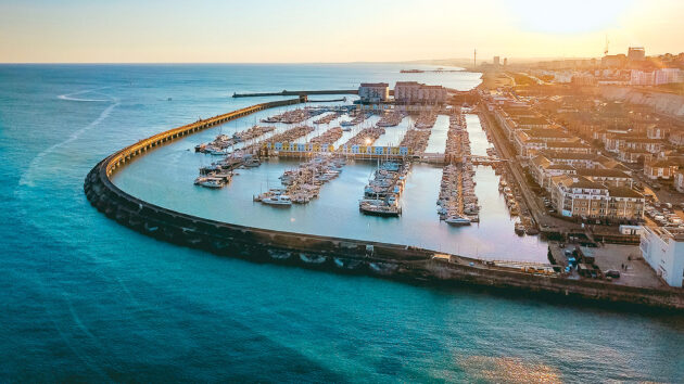 Brighton Marina in the sun