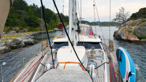 On board the yacht in Norway