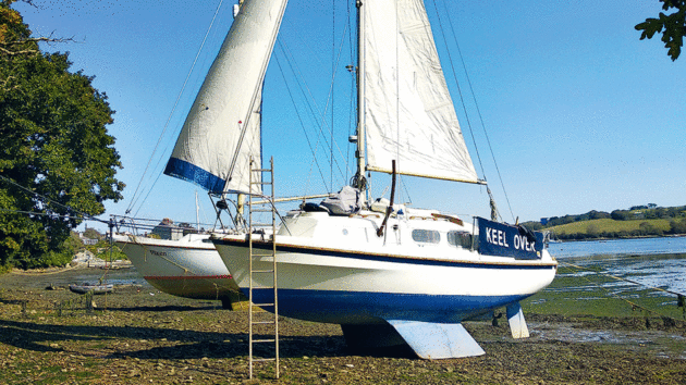Keel Over’s berth for our first live-aboard winter 