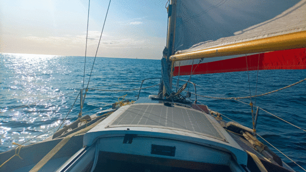 View from the yacht near Lands End