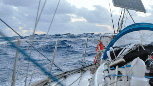 The beautiful open Atlantic swell