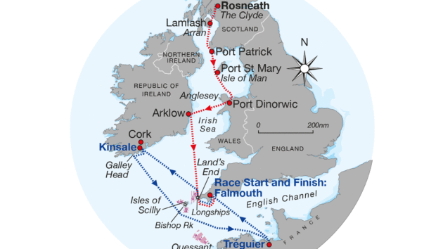 The map of the route