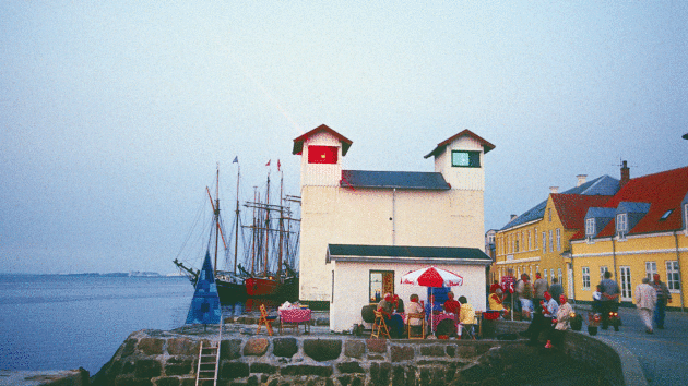 Løgstør main pier in the evening