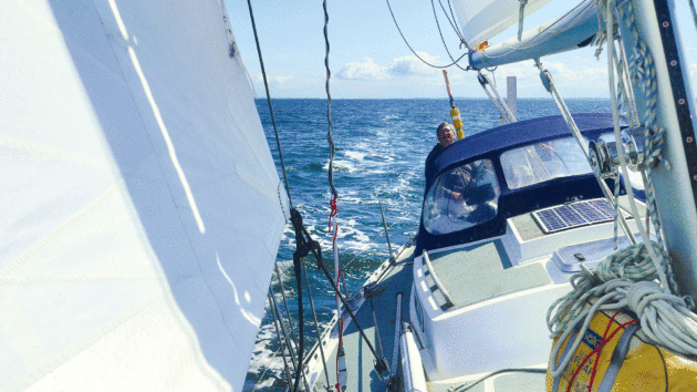 Point of view on a yacht