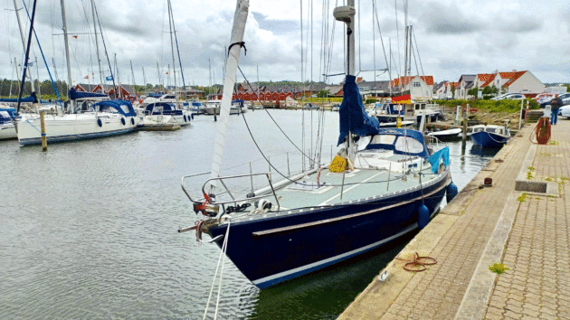 The friendly harbour at Glyngøre