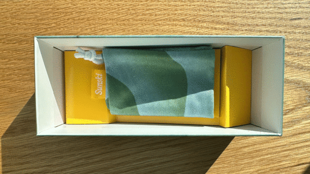 The fabric sunglasses case