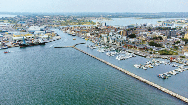 Poole harbour and marina