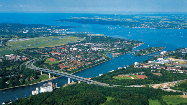The Baltic lies waiting to be explored once you emerge from the lock gates into the Kiel Fjord