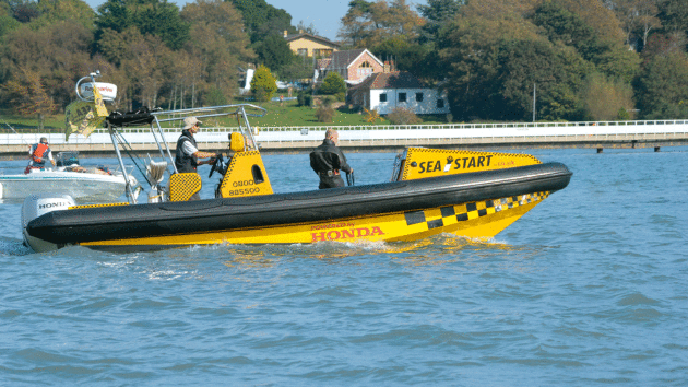 A rescue boat
