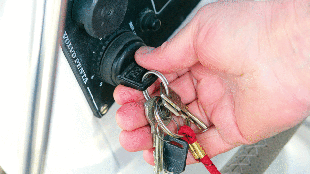 Hand holding key