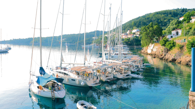 Yachts in a sunny spot