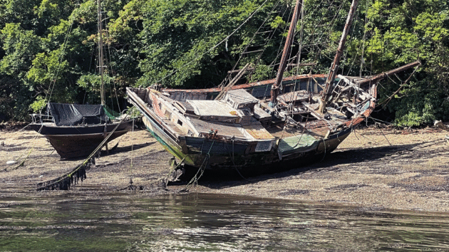 old wooden schooner
