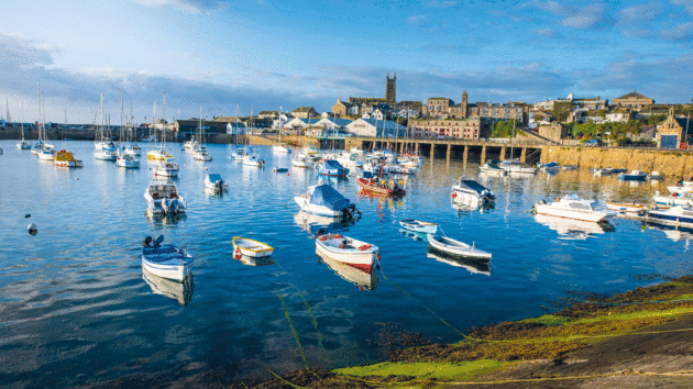 Penzance is the most westerly major town