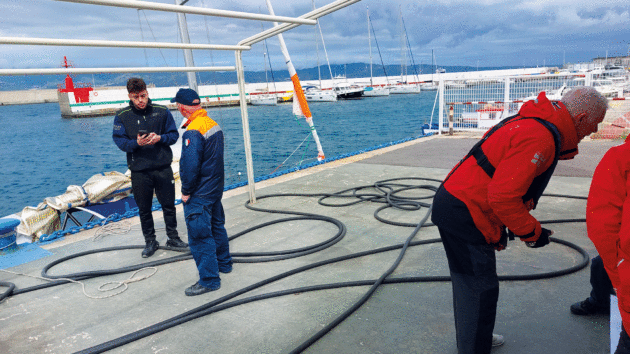 Encountering officialdom at Marina Queen 88 in Reggio Calabria