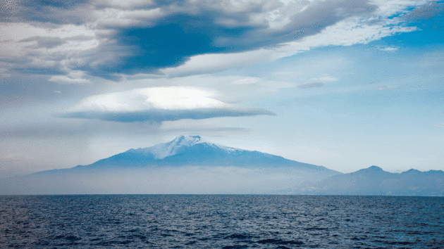 Lenticular cloud over Mount Etna