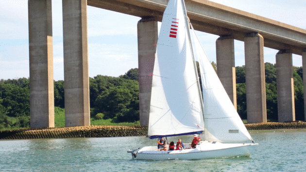 Under the Orwell Bridge