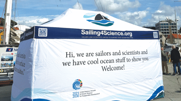 Sailing4Science tent