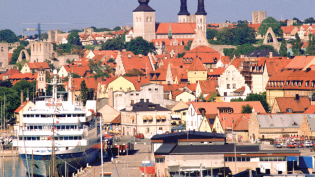 More sightseeing within the ancient walls of Visby in Sweden