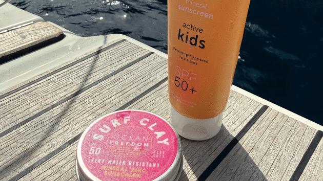 Sun protection Ocean Freedom Mineral sunscreen and Surf clay