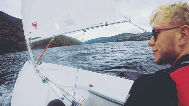Richard on Loch Tay