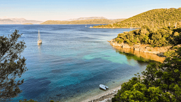 View of a greek coast