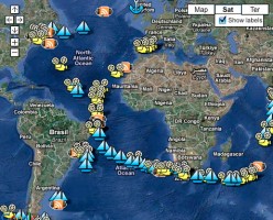Volvo Ocean Race Map