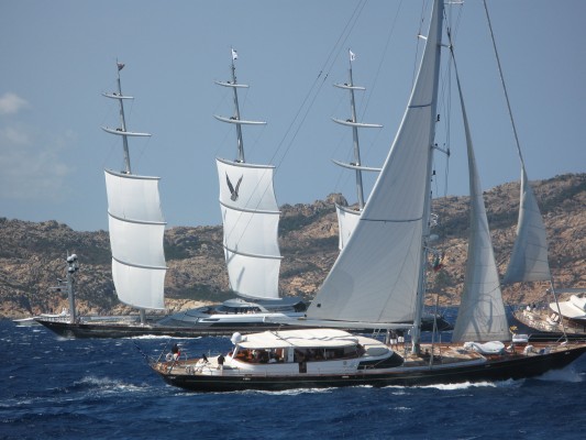 Rounding the top mark at the Perini Cup