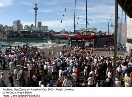 Alinghi unveiling  photo Carlo Borlenghi/SEA&SEE