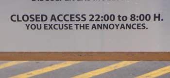 Annoyances sign