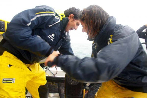 Dee Caffari and Brian Thompson