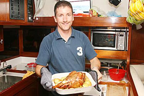 Cooking in the galley, ARC 09