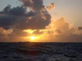 ARC 2009 Sunset from onboard Asolare