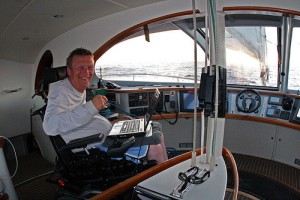 Geoff Holt aboard Impossible Dream