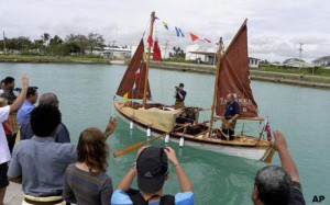 Bounty voyage recreated, Tonga 2010