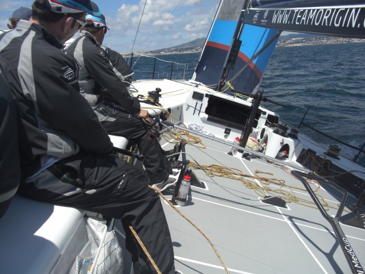 Team Origin on board