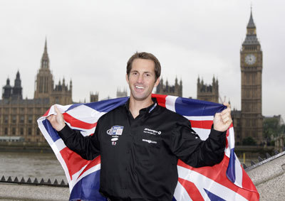 Big Ben.....Ben Ainslie who won his third consecutive Gold medal in the Finn
class was today welcomed home to London. onedition