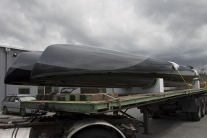 America's Cup AC 45 arrives in Auckland