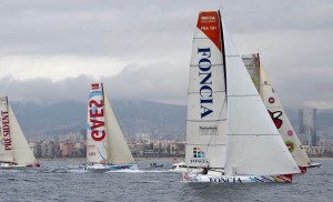 Barcelona World Race 2010, Foncia at start
