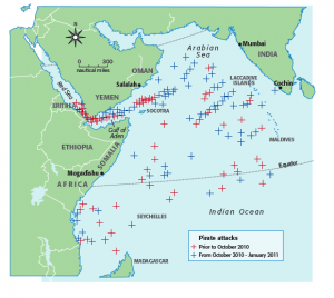Piracy risk areas
