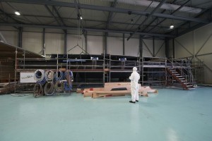 Groupama 4 under construction