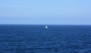 Yacht at sea