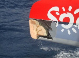 Sodebo collision damage