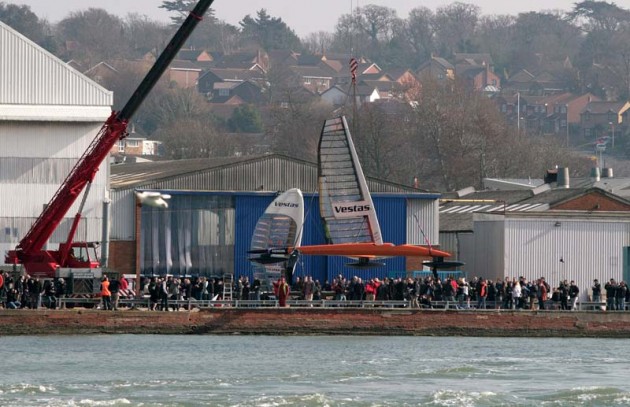 Vestas Sailrocket launch, March 2011