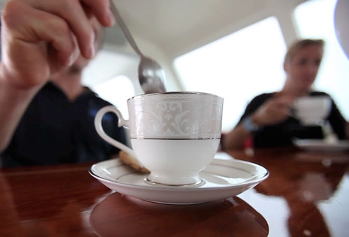 Tea at 20 knots on Gunboat 66