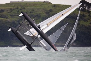 AC45 capsize