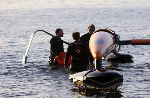 Vestas Sailrocket II in Namibia
