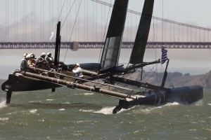 Oracle Racing AC45, test sailing in San Francisco